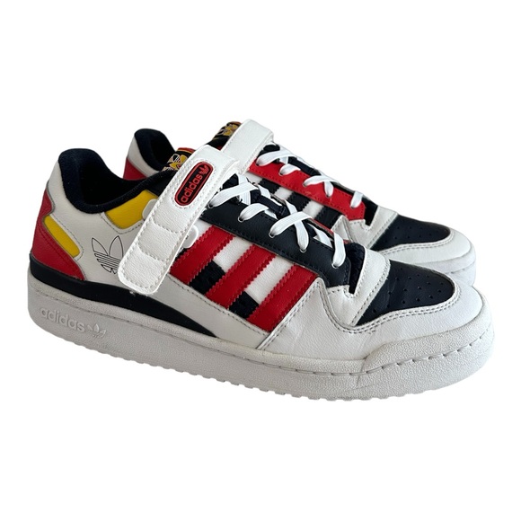 Adidas Forum Low Men's Shoes GZ9112 Cloud White/Legend Ink/Red Size 9.5 - Picture 3 of 9